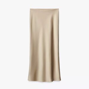 NWT Zara Elegant Tan Skirt size S